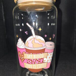 Coffee Lover Glass Tumbler